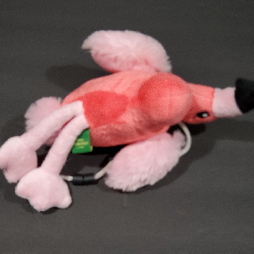 Wild Republic Plush Pink Flamingo Mini Purse Bag Pocketbook With Strap EUC - Picture 7 of 13